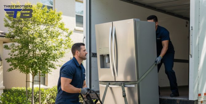 A clean residential street in Raleigh with a neatly placed sofa on the curb ready for pickup